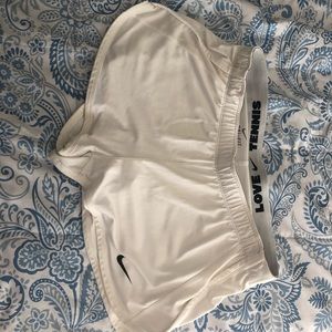White Nike Dri-Fit Shorts